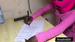 Horny teacher fucks skinny student in missionary with big cock?