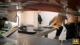Loan4k Girl's Tight Pussy Drilled Hard In Office