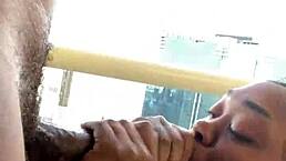 that big load to the dome was so sloppy and wet, outdoor pov with monster cock