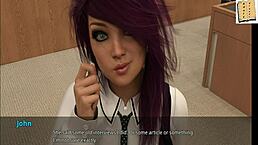 Shauna Relaxes In College Setting