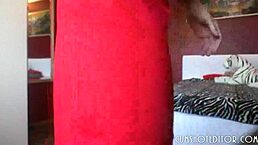 Intense Cute German Teen Webcam Striptease with Clothes Ripping