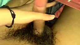 Handjob with a big cock. Let's get it going!