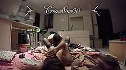 She enjoys a drink after the party