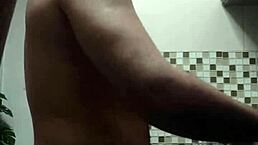 I watch the macho guy bent over washing dishes in doggystyle position.