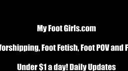 Can't Resist Our Sexy Bare Feet in Hot POV