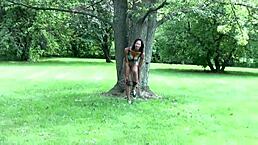 Voluptuous Ebony Teen Bounces Nude with Big Tits Exposed