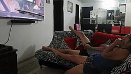 Watching TV with Sister-In-Law Leads to Blowjob and Vaginal Penetration