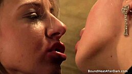 Watch This Lesbian Madame Deliver Hardcore Orgasm From Pussy Licking And Bondage!