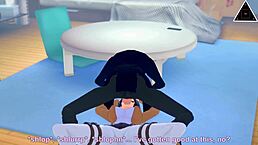 does koikatsu mikasa and eren have uncensored anime sex with creampie?