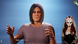 Milf in stockings and corset sucking young guy's cock to orgasm