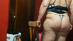 Riding Dildo With Intense Cock And Pussy Action