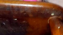 Riding Dildo With Intense Cock And Pussy Action