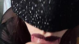 Young and attractive guy gives an amazing blowjob and swallows cum