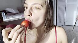 Melena Maria Rya rocks hot red lingerie