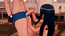 nagatoro loves giving handjobs