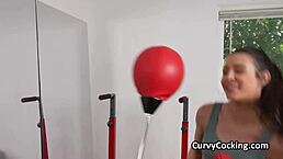 Kylie Shapes Up with Deepthroat at Gym