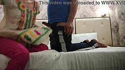 Indian bhabhi seduces electrician for quickie sex with Hindi audio