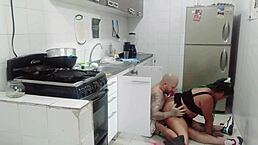 Amateur calls plumber, gets pussy fucked deep with cock.