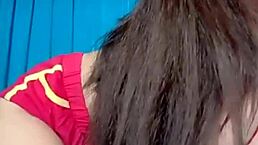 The Pink Sister Proudly Shows Off Her Big Tits And Nails