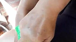 young 18+ girl playing with her feet and getting horny.