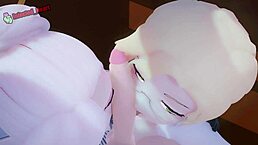 Jaune fucks glynda and winter in this hentai threesome