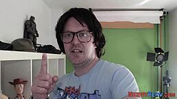 busty newbie sucking nerds dick for the first time in reality