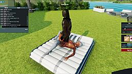 我迷上了这个热辣黑公牛的大黑屌