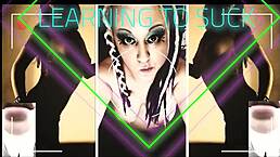 Stepsister shows you cock-sucking tricks to watch you perform! 😈