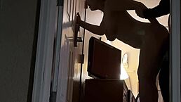 Draining two loads outside our hotel room