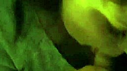 Teen babe enjoys giving a sloppy blowjob at home