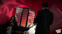 Two Sexy Babes Rob Mobsters Of Riches And Cum In Orgy.