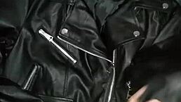 cum all over my leather jacket, step sis!