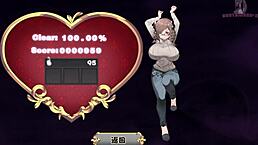 Beautiful Sexy Anime Girl Masturbates Big Tits In Hentai