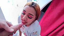 While I PUT ON my sexiest underwear, my STEPBROTHER LOOKED AT ME and ENTERS the bathroom HORNY TO FUCK MY PUSSY