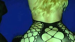 blonde babe with big ass creaming on bbc in lingerie