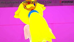 Peach bends over for intense doggystyle POV action!