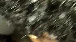 ebony babe gives some good head real quick in pov