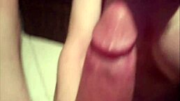 Grandma receives a special homemade treat from family.