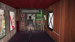 brunette anime girl in sporty perverted fashion hentai game