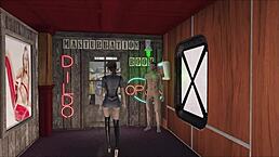 brunette anime girl in sporty perverted fashion hentai game