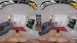 Virtual porn: doing chores with stepmom Carmela Clutch in VR