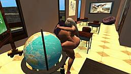 Quantum Lust Ep 2: Big Tits Classroom Orgasm