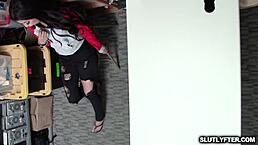 Sophia Leone's tight pussy drilled hard from behind by LP officer.