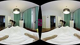 Does the maid's blowjob earn her a ride on your cock in POV reality?