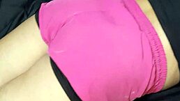 I shove my hard cock in her face on the bed.