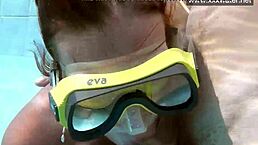 Minnie Manga delivers intense underwater blowjob action