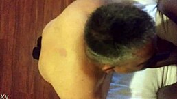 Why is that black shemale sucking so intensely?