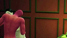 vampire bites young girl in intense 3d hentai