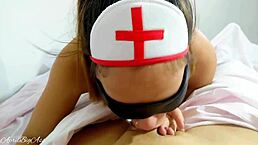 Brazilian Nurse Deepthroats Doctor and Swallows Cum in Hospital Bdsm