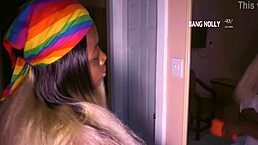 Oga Bang and his stepsister on parents bed in BangNolly TV